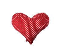 POWER INN Grand coussin en forme de cœur, environ 50 x 43 cm - Cadeau pour mariage, fête des mères ou Saint-Valentin - Coussin décoratif et coussin douillet en forme de cœur - Tissu 100 % coton