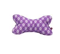 POWER INN Grand os de lecture : env. 44 x 23 cm - Coussin de nuque comme serre-livre et coussin de lecture - Lavable à 60 °C en tissu imprimé de qualité supérieure - 100 % coton (coton, violet)