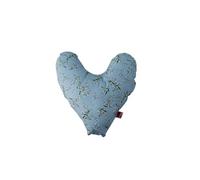 POWER INN Hope Coussin de poitrine, env. 32 x 34 cm, coussin en forme de cœur, pour soulager la douleur après une mastectomie | Coussin doux pour avant-bras ou aisselles | 100 % coton (bleu clair -