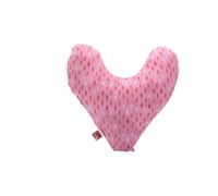 POWER INN Hope Coussin de poitrine, env. 32 x 34 cm, coussin en forme de cœur, pour soulager la douleur après une mastectomie - Coussin doux pour avant-bras ou aisselles - 100 % coton (rose)