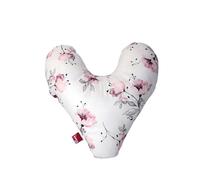 POWER INN Hope Coussin de poitrine, environ 32 x 34 cm, coussin en forme de cœur, pour soulager la douleur après une mastectomie - Coussin doux pour avant-bras ou aisselles - 100 % coton (bleu clair -