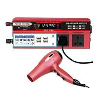 Power Inverter 2000W - Modified Sine Wave Car Inverter, Vehicle Power Converter AC 100-120V / 220-240V with Cooling Fan and 4 USB Ports | for Laptops, Tablets, Travel, Road Trip