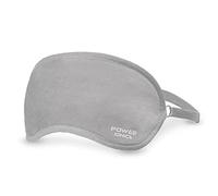 POWER IONICS Masque de Sommeil pour Femmes, Masque pour les Yeux avec Massage Magnétique Tourmaline, Ajustable et Auto-chauffant, Soulage les Yeux Secs (Gris)