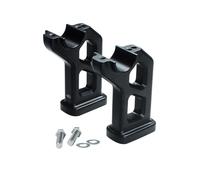 POWER JAMES Rehausseurs de guidon de 12,7 cm de haut, noir mat, 3,8 cm pour Harley Davidson 2018-2024 Fat Bob 114 FXFB FXFB/S avec zone de serrage de 3,8 cm