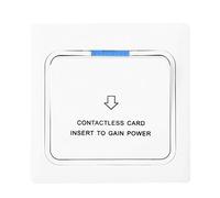 Power Key Card Sensor Electricity Recognition Switch Panel for Hotel Energy Saving 170V-250V, Safe and Durable, Supports ID & T5557 Cards