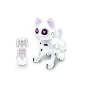 Lexibook - Power Kitty® - Chat Robot Télécommandé, Robot Intelligent Programmable, Lumière, Son, Blanc/Rose - KITTY01