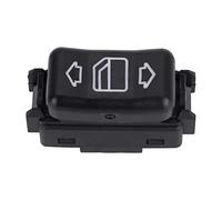Power Master Bouton de commutation de vitre arrière droite de qualité supérieure, pièce de rechange pour Mercedes 1248204510, plastique noir, 4,0 x 1,8 x 2,6 cm