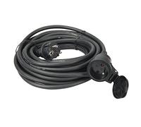 Power Master Cordon prolongateur French Type E - 10m - 902724 Noir, 230 V