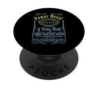 Power Metal Thrash Death Metal Guitare Heavy Metal Core PopSockets PopGrip Adhésif