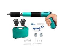 Power Nailers - Stainless Steel, Concrete Nailer Stapler Includes Nails | Efficient Carpentry Nailer Kit, Wall Fastening Power Nailers For Furniture For Home Renovation