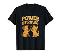 Power of Paws Good Vibes Crew Cat Dog High Five T-Shirt