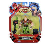 POWER PLAYERS, Figurine Articulée 12 cm, Sergent Charge, 10 points d'articulation & Accessoires, Jouet pour enfants dès 4 ans, PWW014
