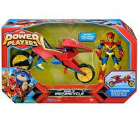 POWER PLAYERS MOTO TRANSFORMABLE AVEC PERSONNAGE JEUX PRÉCIEUX