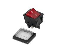 Power Pump Rocker Switch 2 Position 4 Pins with Red Illumination Indicator Light 16A 250VAC/20A 125VAC NWPNLXEA