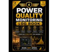 Power Quality Monitoring Log Book: Professional Electrical Power Quality Record for Voltage, Current, Frequency, Power Factor, Harmonics, THD, Disturbances and System Performance Monitoring