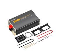 Power Queen 2000W Onduleur à Onde Sinusoïdale Pure pour Système Hors Réseau | 12V DC Converti en 230V AC, Sortie 50 Hz, Écran LCD & Télécommande, - 20°C à 40°C de Fonctionnement, 2 Prises de Courant AC