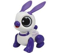 Power Rabbit Mini - Robot lapin avec effets lumineux et sonores, contrôle par claquement de main, répétition Blanc G