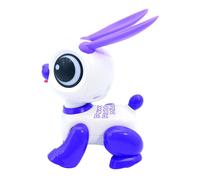 Power Rabbit Mini - Robot lapin avec effets lumineux et sonores, contrôle par claquement de main, répétition