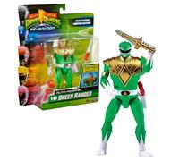 Power Ranger - Auto-Morphin, Figurine articulée 2-en-1, 15 cm, Ranger Vert - Tommy, pour Les Enfants dès 4 Ans, PWG08
