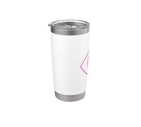 Power Ranger Pink Square Gobelet isotherme en acier inoxydable double paroi