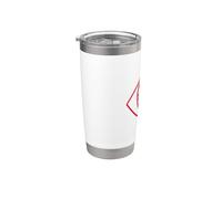 Power Ranger Red Square Gobelet isotherme en acier inoxydable double paroi