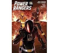 Power Rangers #22 Guillaume Martinez Main Cover with Rated Comics Acrylic Backer