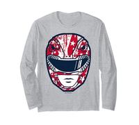Power Rangers 4th of July Mighty Morphin Red Ranger Helmet Manche Longue