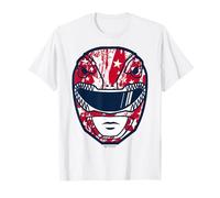 Power Rangers 4th of July Mighty Morphin Red Ranger Helmet T-Shirt