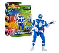 Power Rangers - Auto-Morphin, Figurine articulée 2-en-1, 15 cm, Ranger Bleu - Billy Cranston, pour Les Enfants dès 4 Ans, PWG074