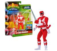 Power Rangers - Auto-Morphin, Figurine articulée 2-en-1, 15 cm, Ranger Rouge - Jason Lee Scott, pour Les Enfants dès 4 Ans, PWG072