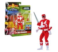 Power Rangers - Auto-Morphin, Figurine articulée 2-en-1, 15 cm, Ranger Rouge - Jason Lee Scott, pour Les Enfants dès 4 Ans, PWG072