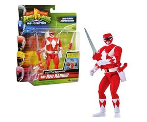 Power Rangers - Auto-Morphin, Figurine articulée 2-en-1, 15 cm, Ranger Rouge - Jason Lee Scott, pour Les Enfants dès 4 Ans, PWG072
