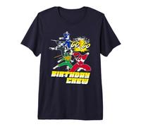 Power Rangers Birthday Crew Go Go T-Shirt Haut de Gamme