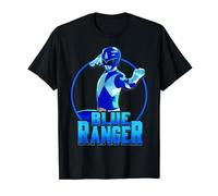 Power Rangers Blue Ranger Karate Action Circle Portrait T-Shirt