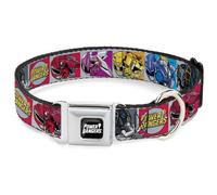 Power Rangers Collier pour chien avec boucle de ceinture de sécurité
