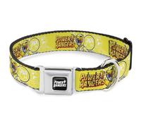 Power Rangers Collier pour chien avec boucle de ceinture de sécurité