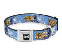 Power Rangers Collier pour chien avec boucle de ceinture de sécurité