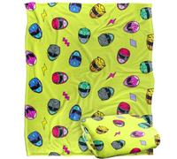 Power Rangers - Couverture, Couverture Super Douce Mmpr Group Attack Silky Touch 152 x 127 cm