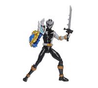 Power Rangers Dino Fury - F4497 - Figurine articulée 15cm + Accessoires - Ranger Noir avec Manche Bouclier