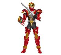 Power Rangers Dino Fury, Ranger Rouge Attaque tournoyante, figurine électronique de 30 cm, 2 accessoires, dès 4 ans