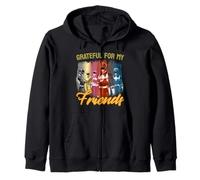 Power Rangers Grateful for My Friends Rangers Squad Sweat à Capuche