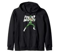 Power Rangers Green Ranger Action Pose Logo Sweat à Capuche