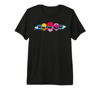 Power Rangers Heads T-Shirt Haut de Gamme
