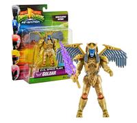 Power Rangers - Les méchants, Figurine articulée à Fonction, 12 cm, Modèle Goldar, pour Les Enfants dès 4 Ans, PWG061, Jaune