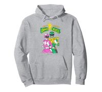Power Rangers Mighty Morphin Power Couple Rangers Distressed Sweat à Capuche