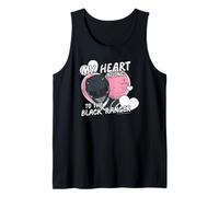 Power Rangers My Heart Belongs to The Black Ranger Vintage Débardeur