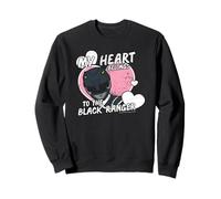 Power Rangers My Heart Belongs to The Black Ranger Vintage Sweatshirt