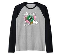 Power Rangers My Heart Belongs to The Green Ranger Vintage Manche Raglan