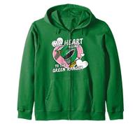 Power Rangers My Heart Belongs to The Green Ranger Vintage Sweat à Capuche