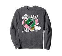 Power Rangers My Heart Belongs to The Green Ranger Vintage Sweatshirt